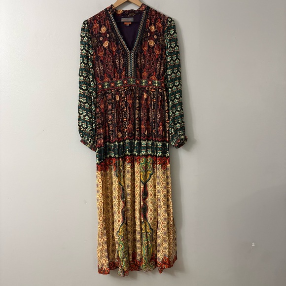 Bhanuni By Jyoti Dresses & Skirts - Anthropologie Bhanuni by Jyoti Patterned Beaded Maxi Dress